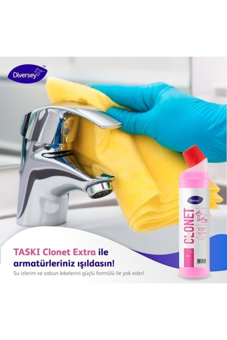 Yeni Taskı Clonet Extra - Banyo Temizleyici Ve Kireç Çözücü 750ml 2 Li