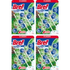 Bref Power Aktif Çam Kokulu 3'lü Katı Klozet Koku Giderici x 4 Adet