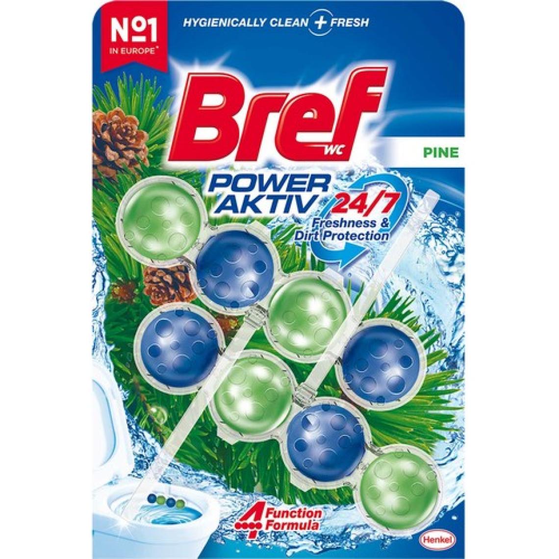 Bref Power Aktiv Katı Klozet Blok Çam Kokulu 2'li Paket