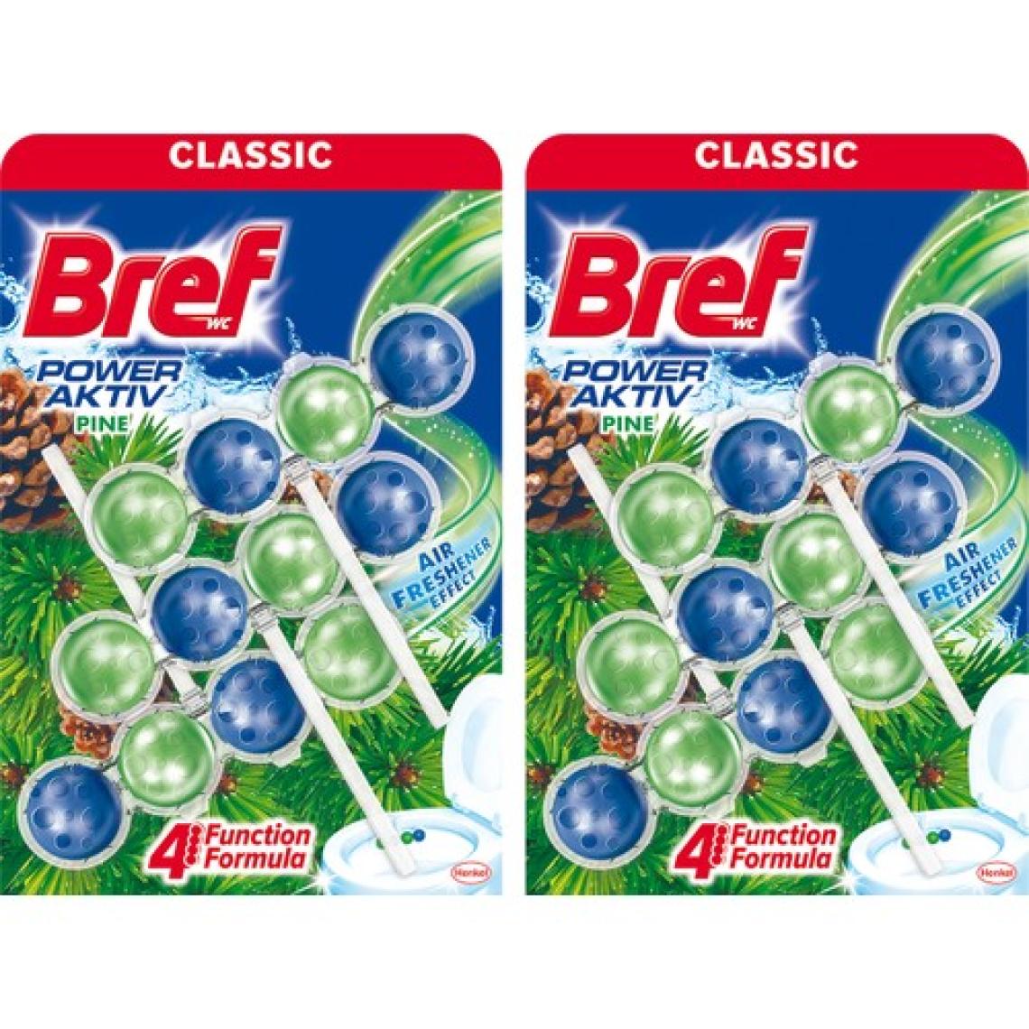 Bref Power Aktif Çam Kokulu 3'lü Katı Klozet Koku Giderici x 2 Adet