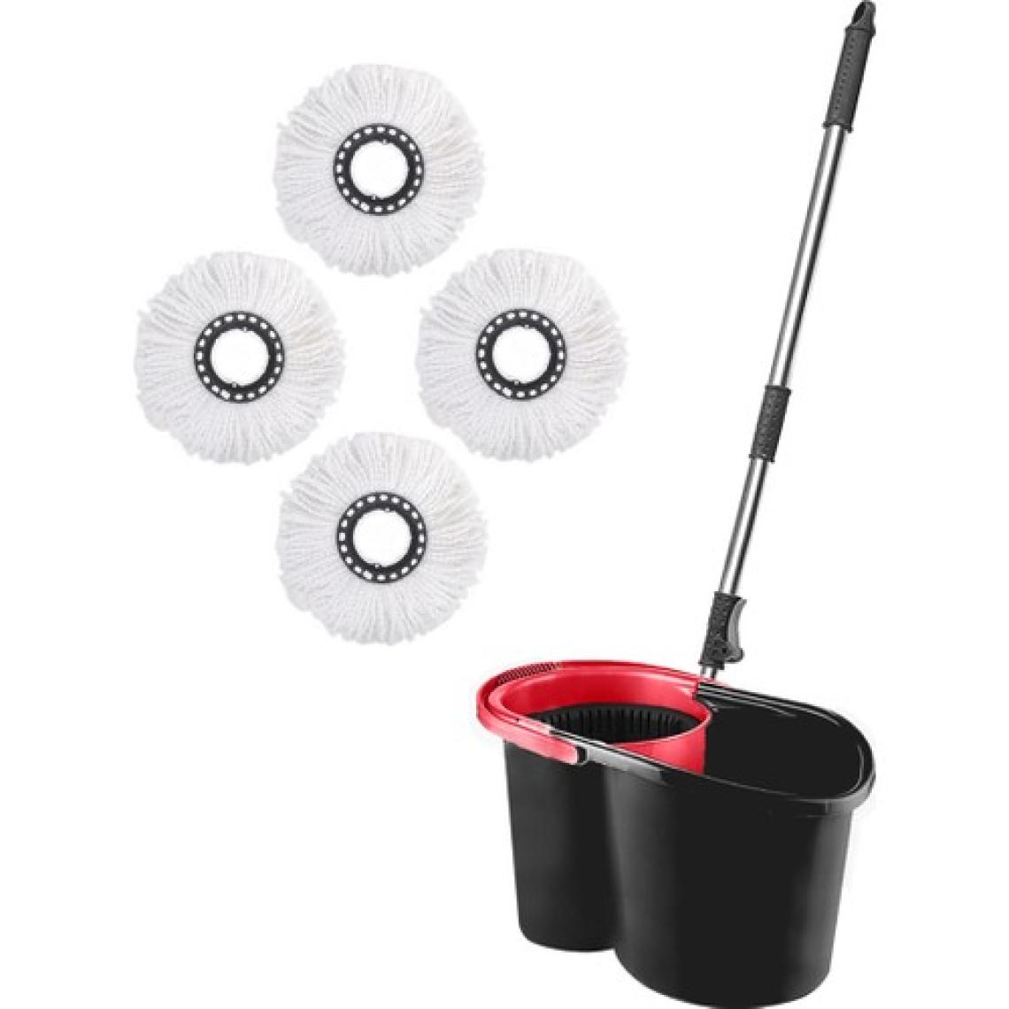 Pony Otomatik Temizlik Seti 4 Mikrofiber Mop