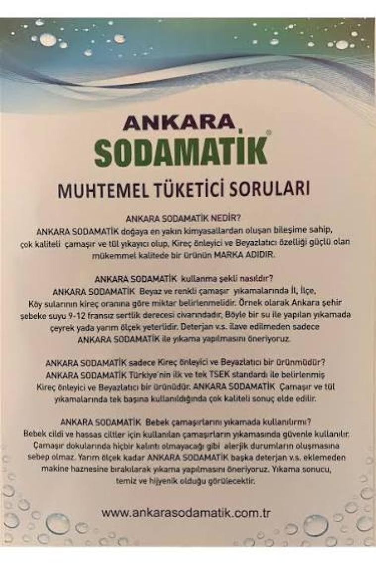 Ankara Sodamatik Kireç Önleyici ve Beyazlatıcı 2 kg