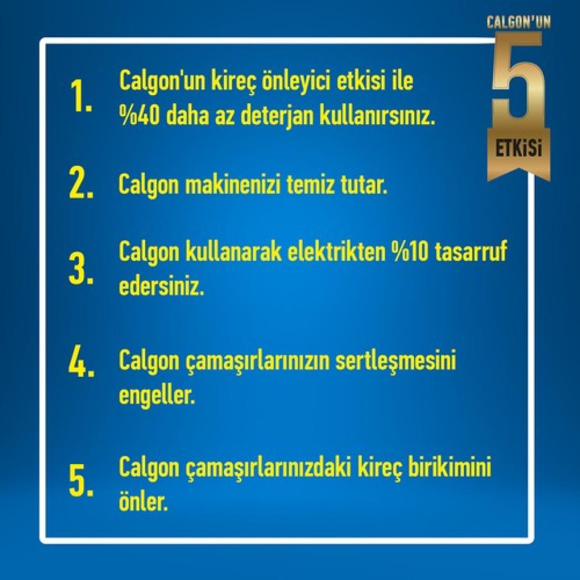 Calgon Çamaşır Makinesi Kireç Önleyici Tablet 15'li x 2 Adet