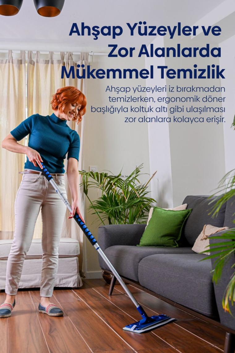 Mikrofiber Mop Üçlü Set