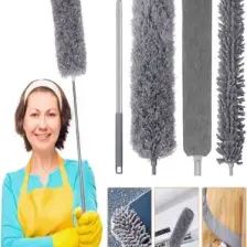 Missclean Mikrofiber Manyetik Anti-Statik Bükülebilen Toz Alma 3 Lü Full Set Uzayabilen Saplı