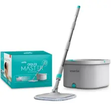 SMARTER AQUA MASTER TEMİZLİK SETİ + YEDEK MOP TEMİZ & KİRLİ SUYU AYIRMA ÖZELLİĞİ OTOMATİK TEMİZLİK SETİ MOP PASPAS