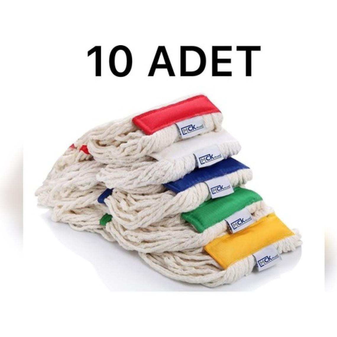 MCK Plus Çift Kovalı Paspas Arabası Krom Gövdeli Çelik Presli Temizlik Arabasıseti Islak Mop Seti 10 Adet