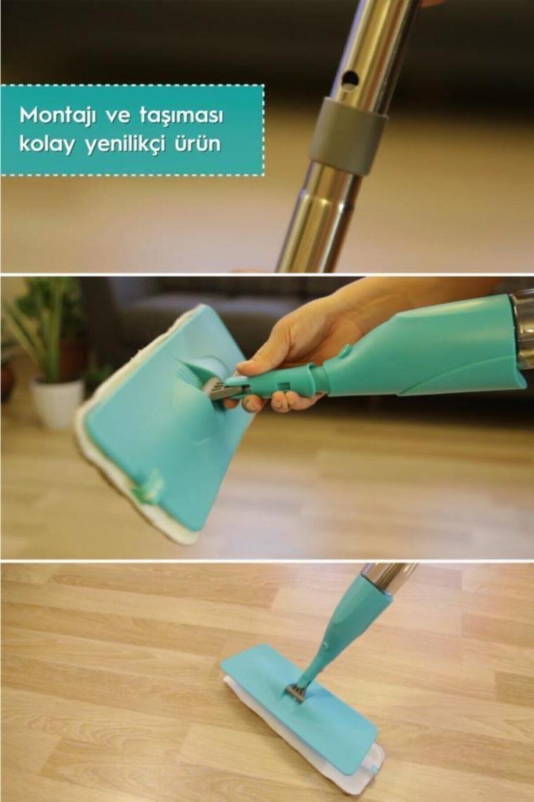 Smarter Shiny Sprey Mop + Yedek (Very Perı) Temizlik Seti