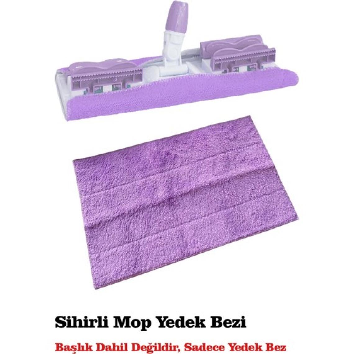 Sihirli Mop Mor Renk Sihirli Mop Yedek Bezi Mandallı Mop Yedek Bezi 1 Adet