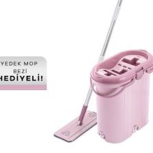 Flora 3 Bölmeli Trio Tablet Mop Seti ve 4 Adet Mikrofiber Bez F405