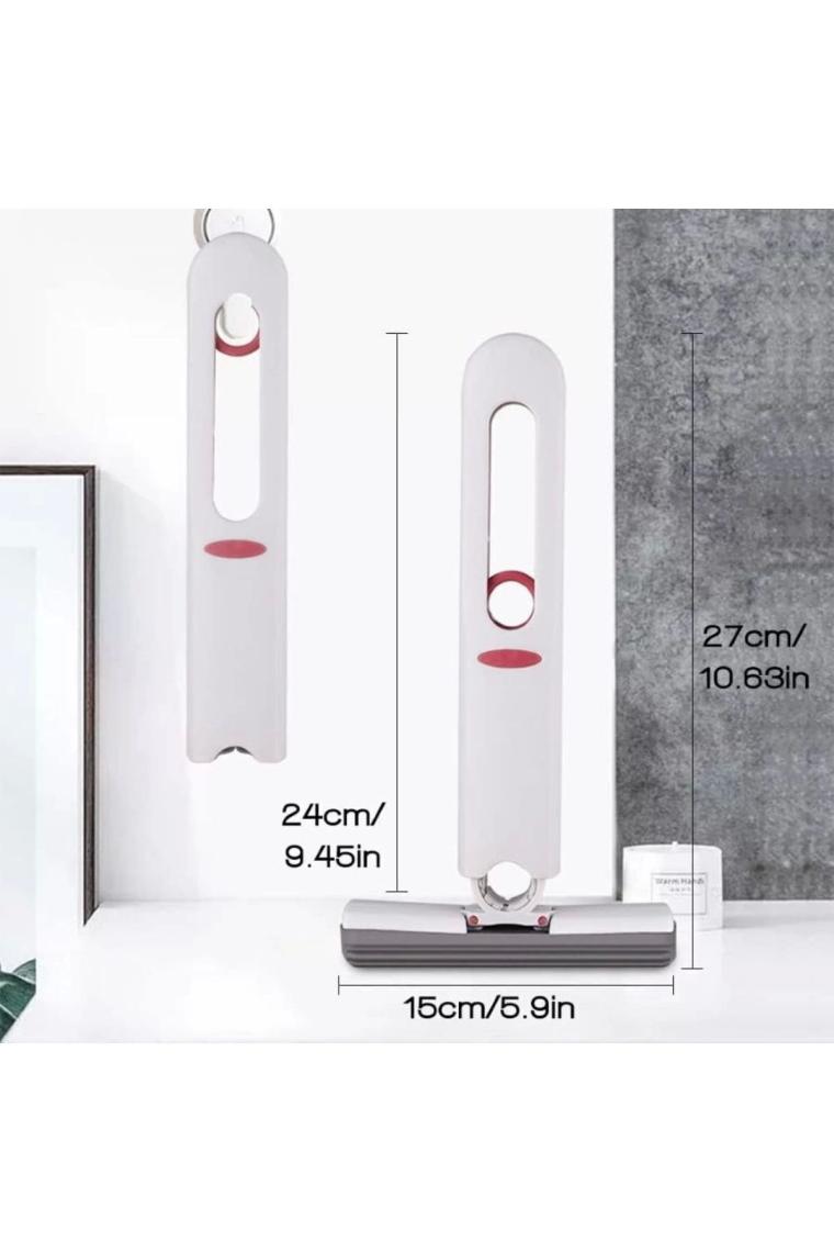 Mini Mop Taşınabilir Kendinden Sıkmalı Mini Temizlik Paspası Masa Üstü Banyo Araba için