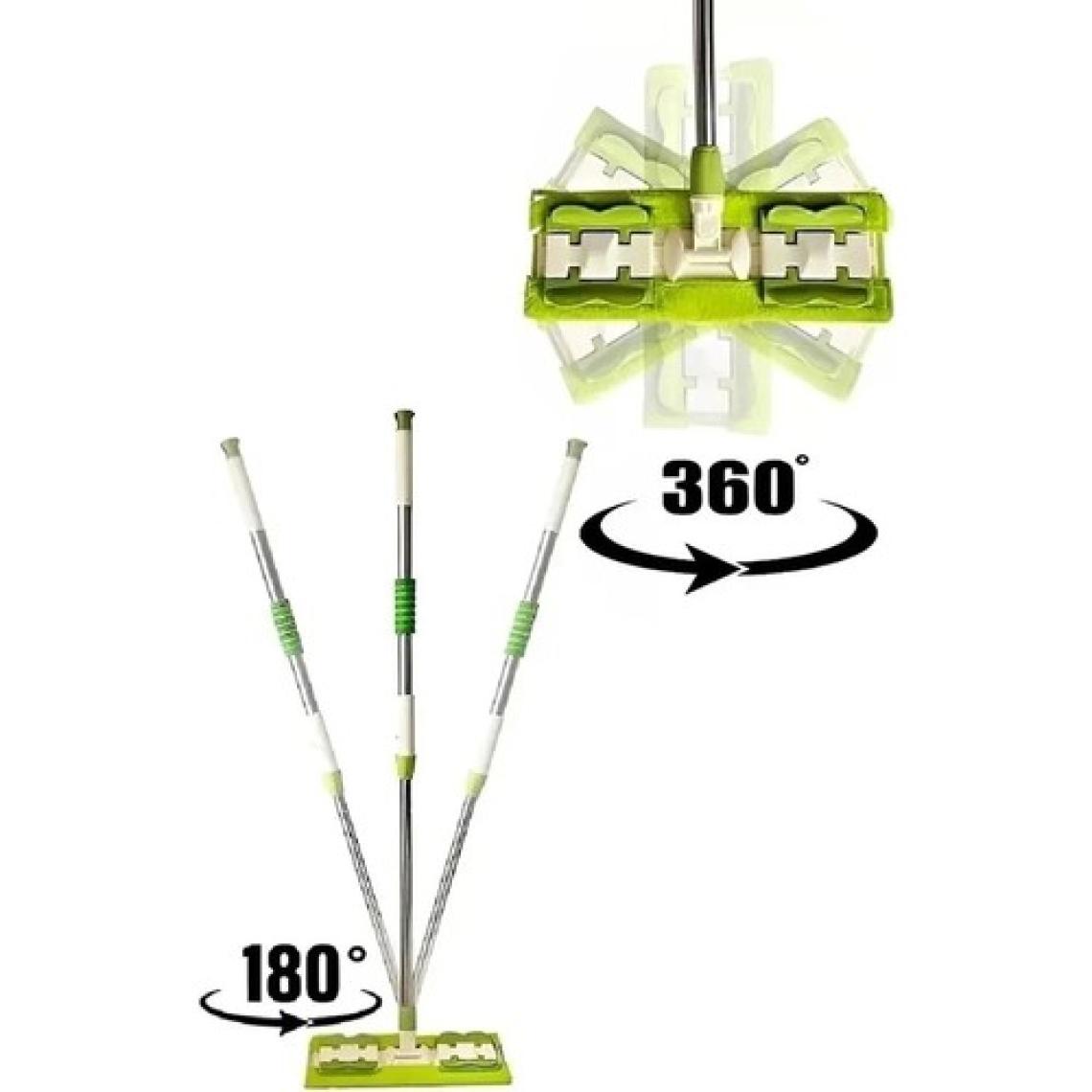 Rosemor Kıskaçlı Cam Silme Mopu Mikrofiber Yedek Bezli Yer Duvar Fayans Silme Mopu