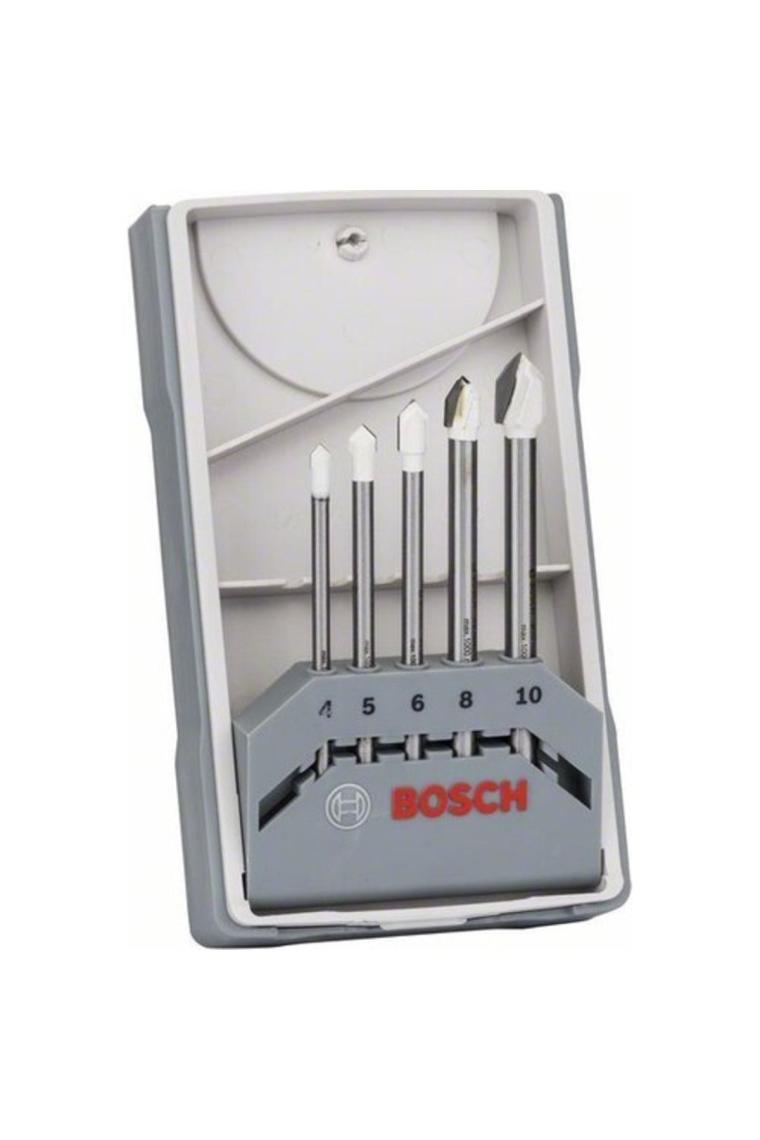 Pro Cyl-9 Fayans Matkabı Seti, 5 Parça, Seramik, Gri  10mm