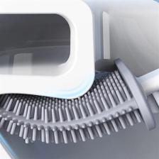 Baysa Tuvalet Fırçası Banyo Wc Temizlik Silikon Bükülebilir Fırça Seti Beyaz