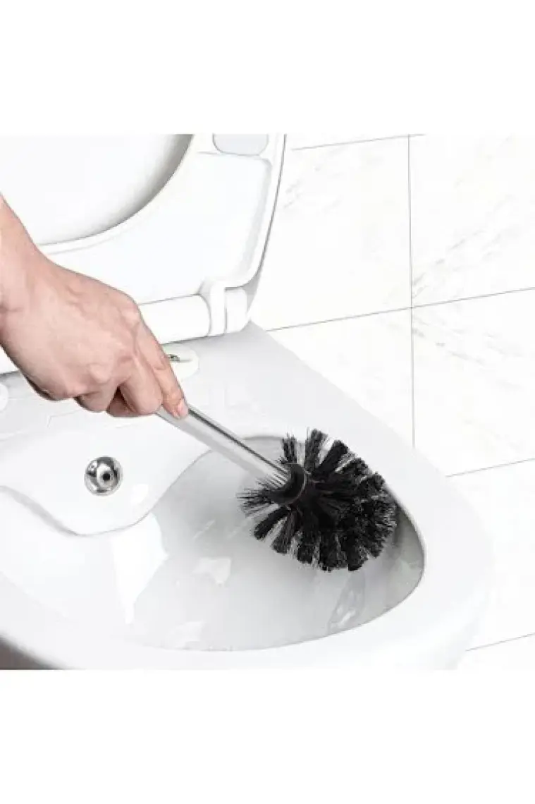 Metal Saplı Tuvalet Fırçası (BAKTERİ ÖNLEMEK İÇİN) Yedek Fırça