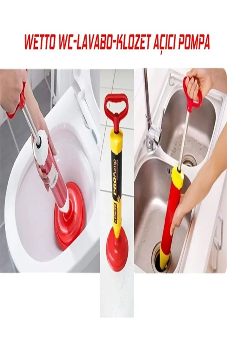 Wetto Wc Lavabo Klozet Açıcı Pompa