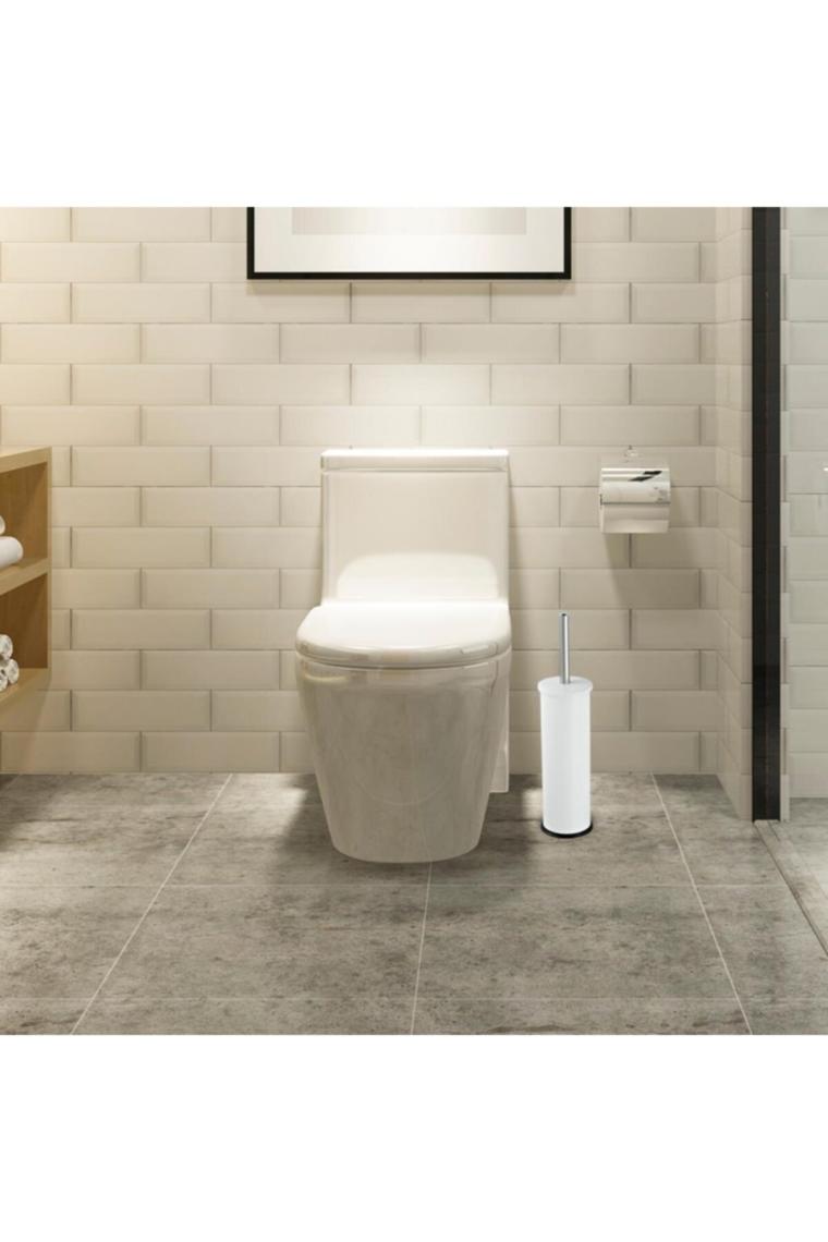 Beyaz Wc Fırçalık