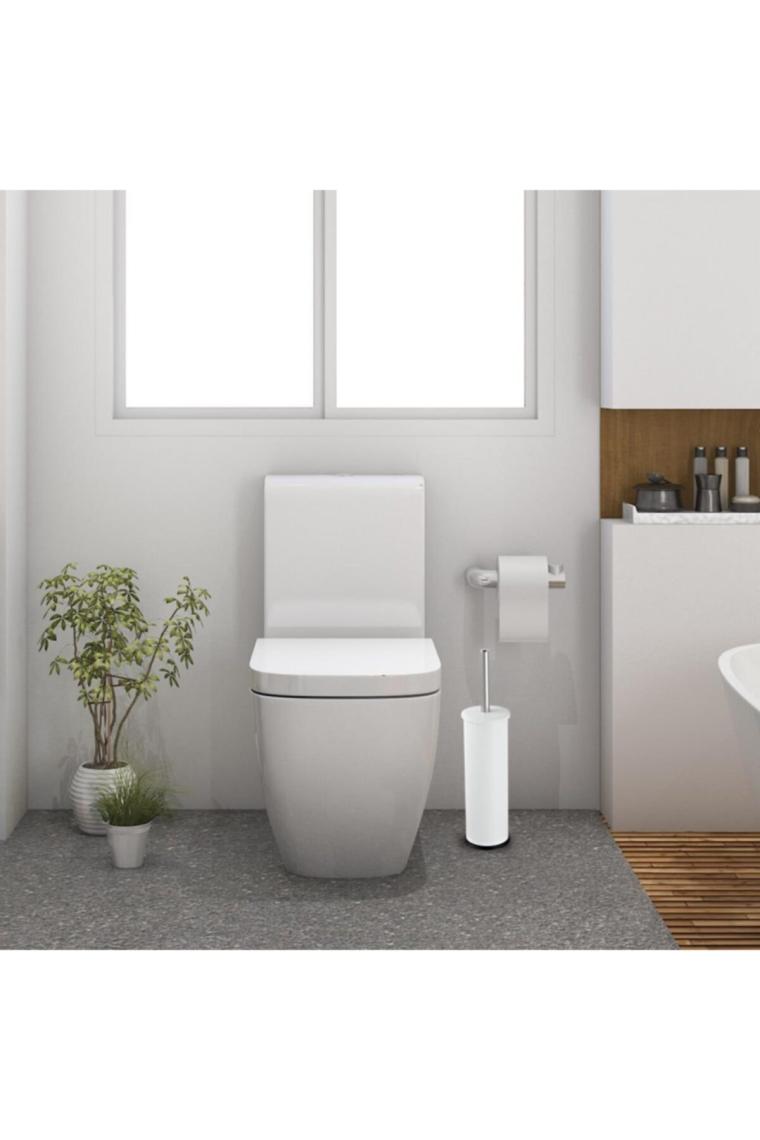 Beyaz Wc Fırçalık