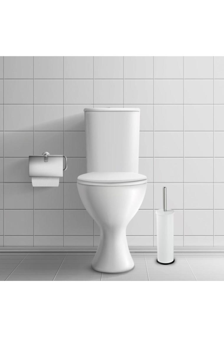 Beyaz Wc Fırçalık