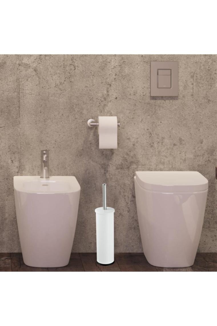 Beyaz Wc Fırçalık