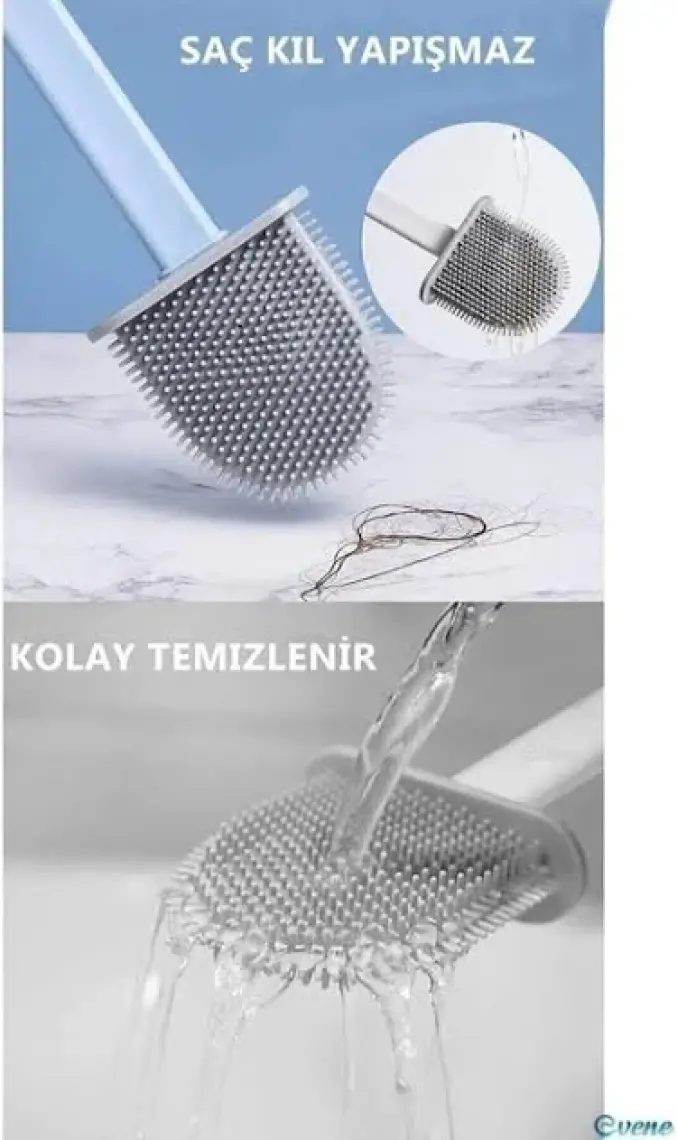 Mithra Life Silikon Esnek Beyaz Renk Tuvalet Fırçası Mıt1039