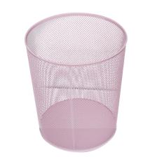 Need Tam Delikli Metal Fileli Toz Pembe Çöp Kovası - ND-1044