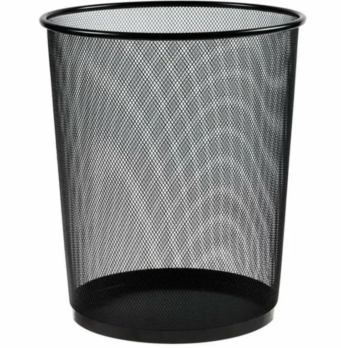 Linea Metal Delikli Çöp Kovası Siyah