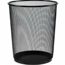 Linea Metal Delikli Çöp Kovası Siyah