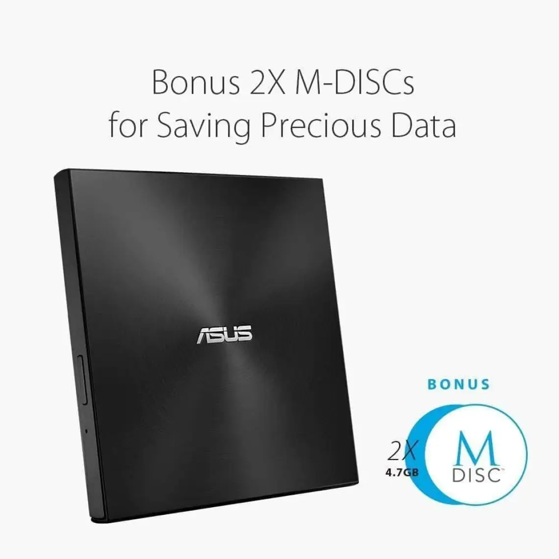 Asus ZenDrive U7M 1000 Yıl M-Disc, USB 2.0 destekli Harici DVD Yazıcı SDRW-08U7M-U