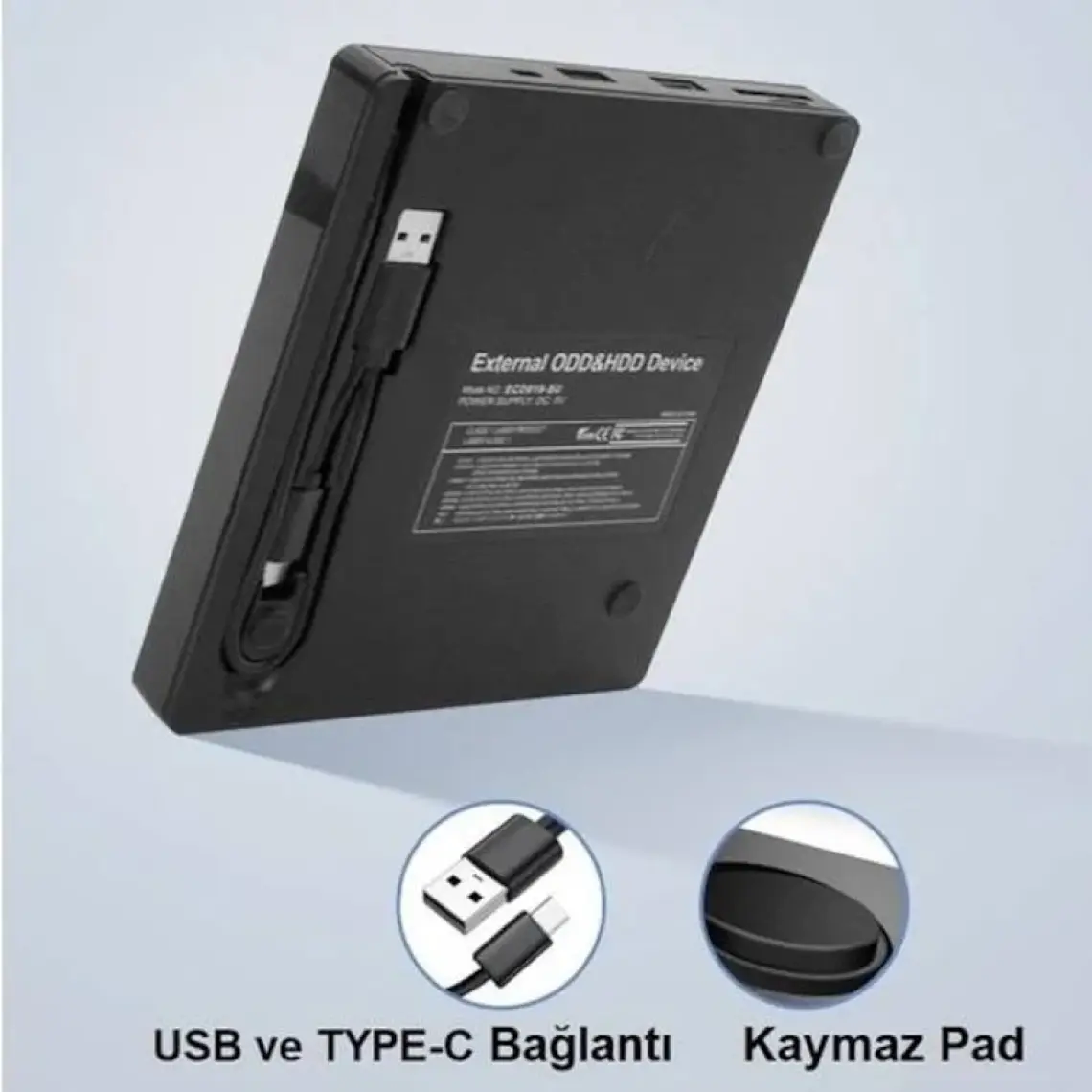 Triline Harici Dvd-Rw USB 3.0 + Sd Tf Kart Okuyucu + 3.0 USB Hub