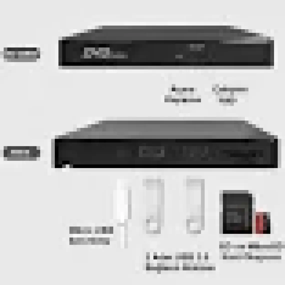 Triline Harici Dvd-Rw USB 3.0 + Sd Tf Kart Okuyucu + 3.0 USB Hub
