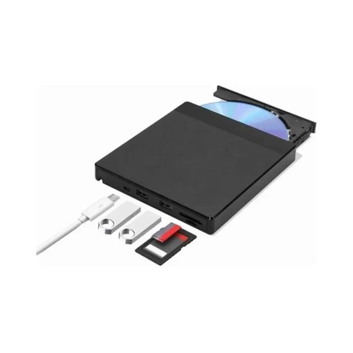 Triline Harici Dvd-Rw USB 3.0 + Sd Tf Kart Okuyucu + 3.0 USB Hub