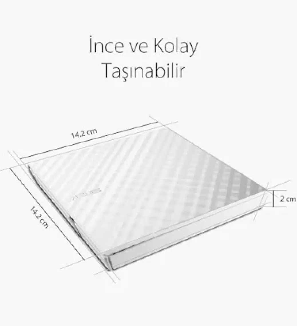 ASUS DVD SDRW-08D2S-U LITE SLIM USB 2.0 SİYAH