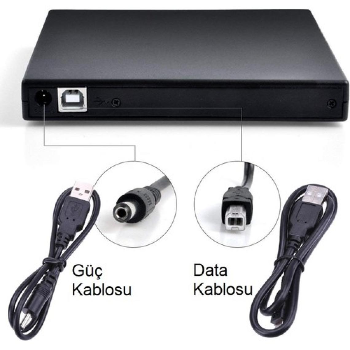 Triline Harici DVD Rw USB 2.0 CD DVD Yazıcı Okuyucu