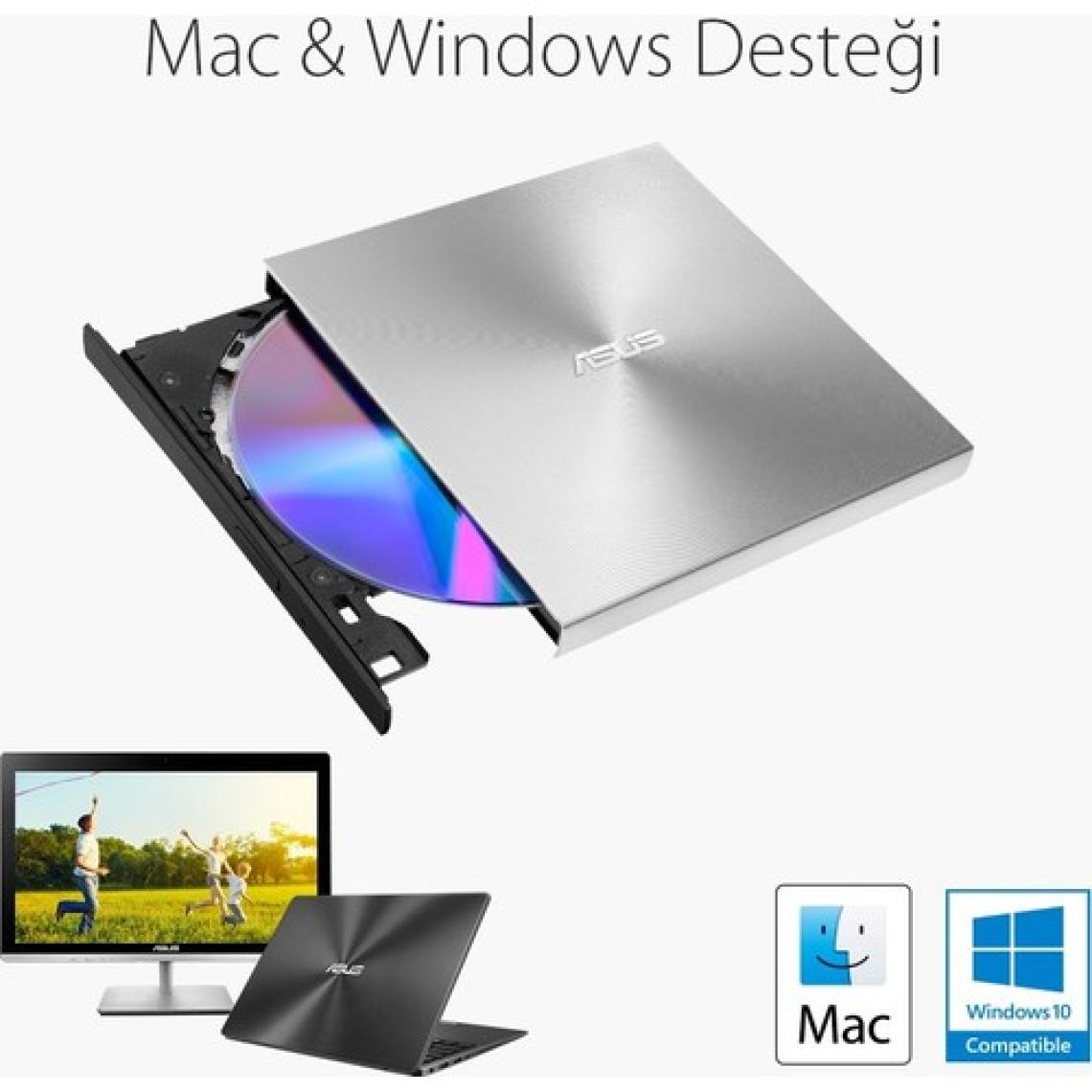 Asus ZenDrive U7M 1000 Yıl M-Disc, USB 2.0 destekli Harici DVD Yazıcı SDRW-08U7M-U