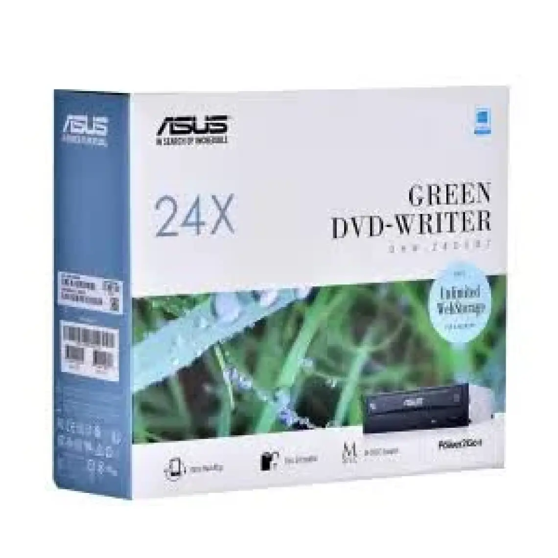 Asus DRW-24D5MT-BOX 24X Sata Siyah Optik Okuyucu (Kutulu)