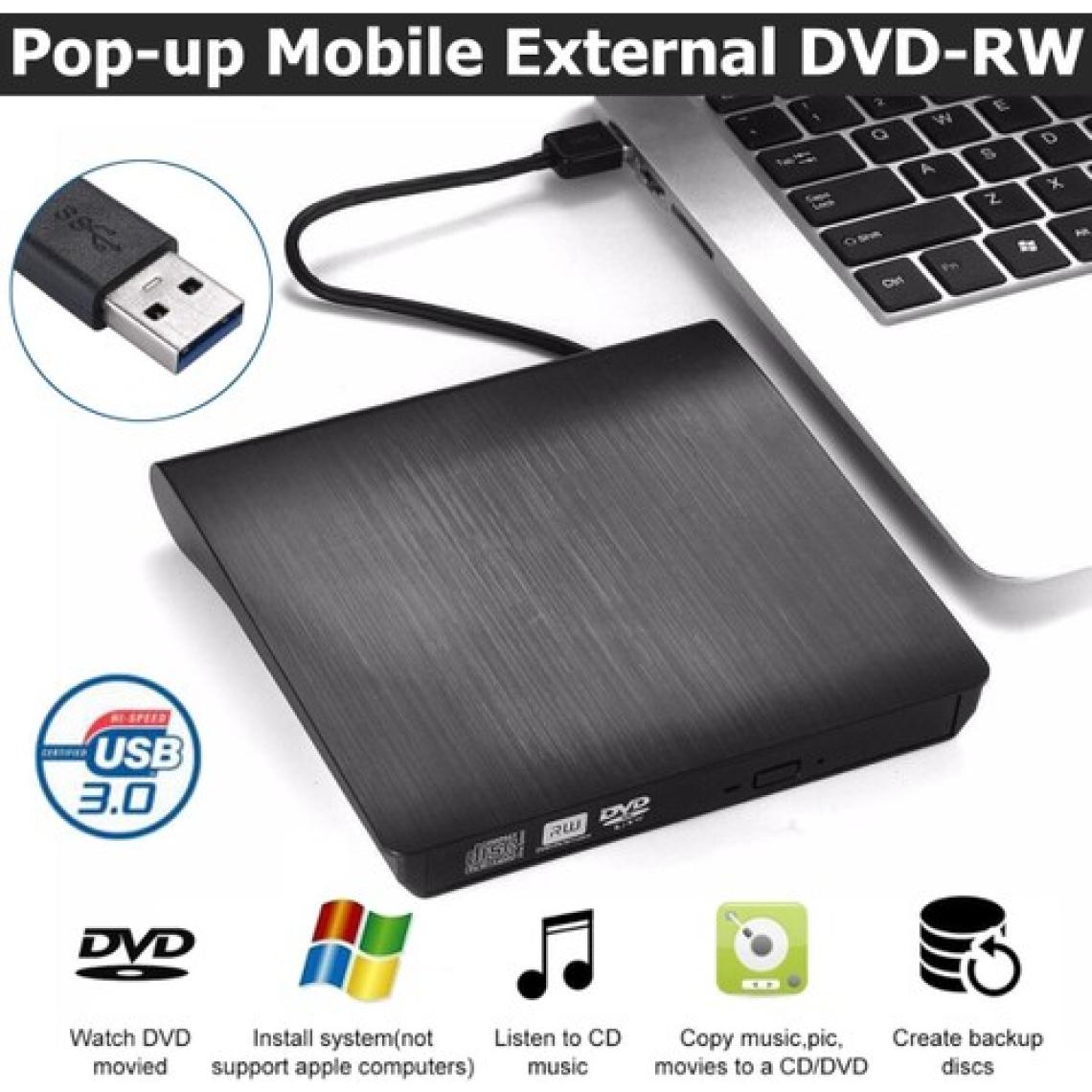 Pop-Up USB 3.0 Harici Dvd-Rw Optik Sürücü