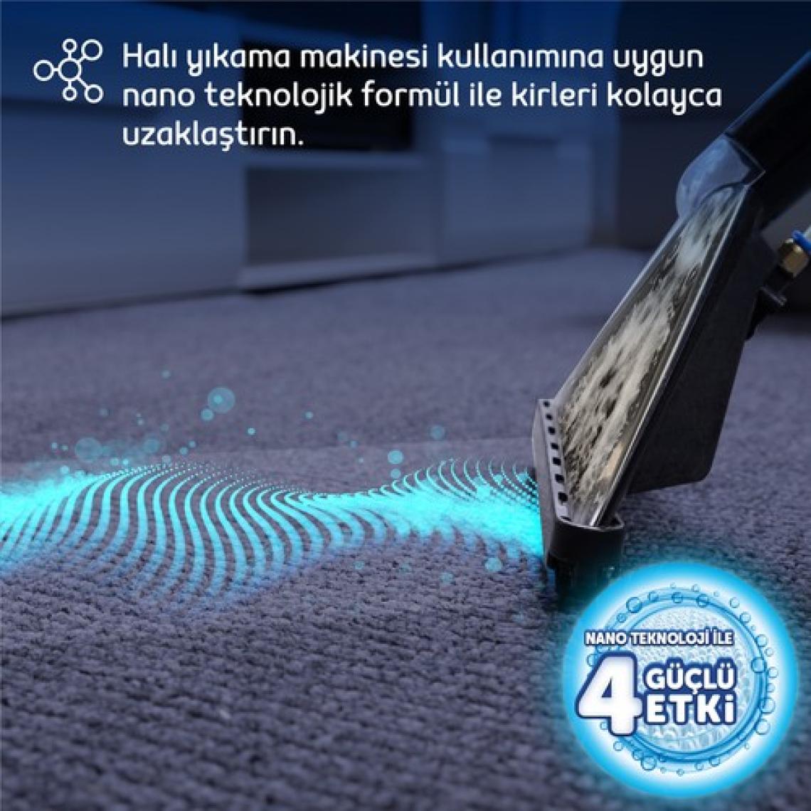 Fakir Nano Teknoloji ile Lavantalı Makine Halı ve Koltuk Şampuanı 1000ml x 3 Adet