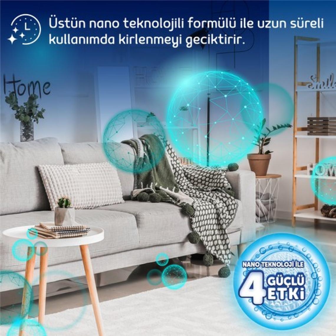 Fakir Nano Teknoloji ile Lavantalı Makine Halı ve Koltuk Şampuanı 1000ml x 3 Adet