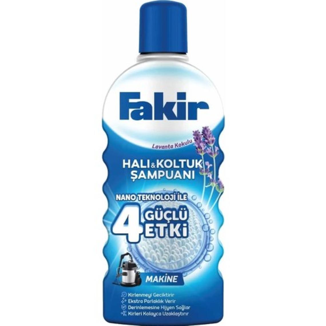Fakir Halı ve Koltuk Şampuanı - Makine Kullanımı için, Lavanta Aromalı, Nano Teknoloji ile Derinlemesine Temizlik, 1000 ml