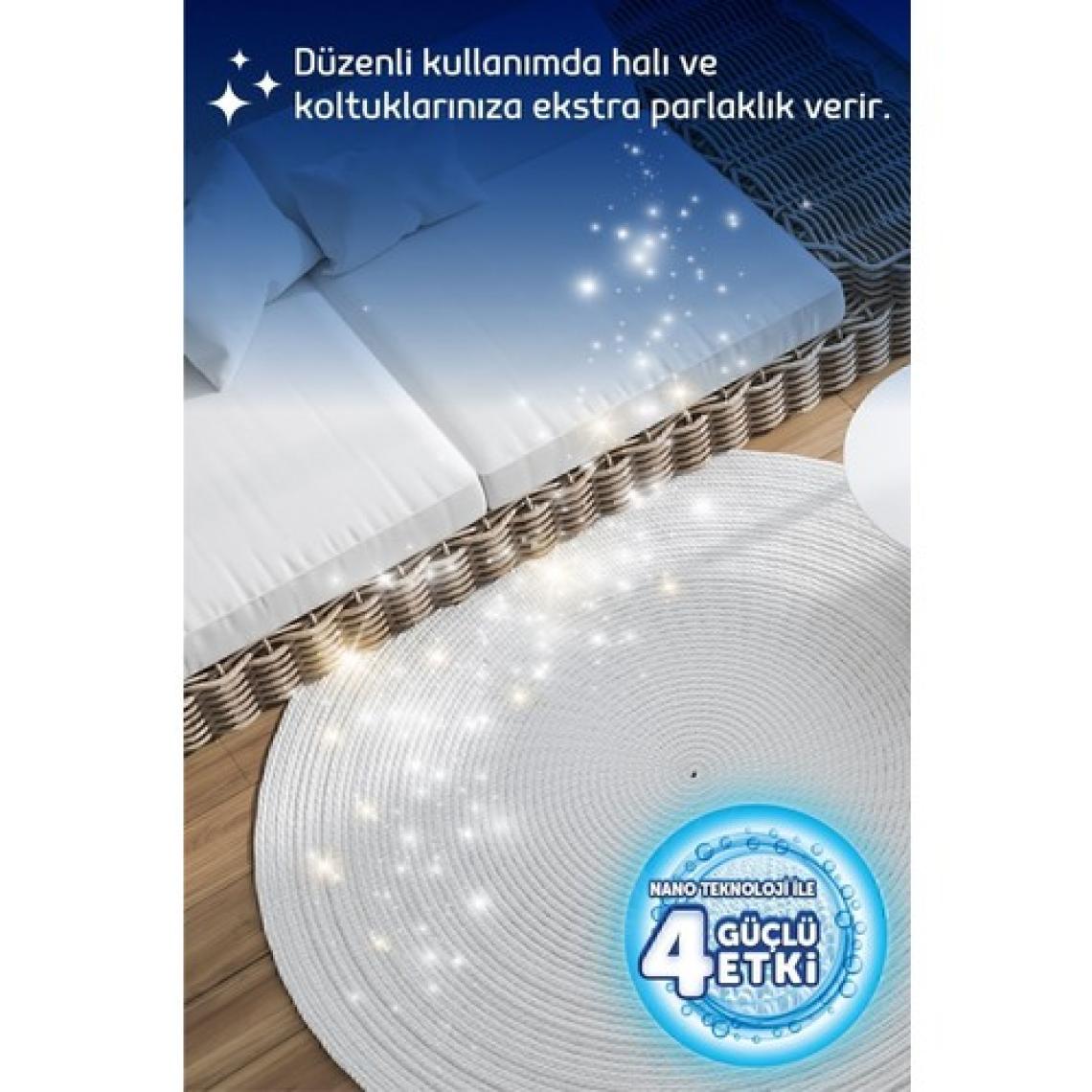 Fakir Halı ve Koltuk Şampuanı - Makine Kullanımı için, Lavanta Aromalı, Nano Teknoloji ile Derinlemesine Temizlik, 1000 ml