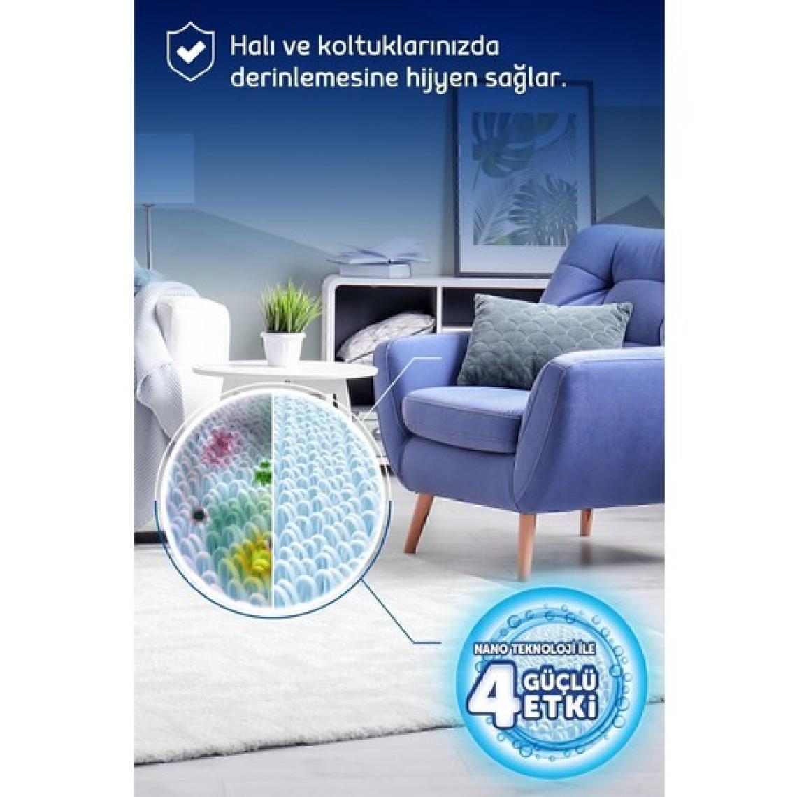 Fakir Halı ve Koltuk Şampuanı - Makine Kullanımı için, Lavanta Aromalı, Nano Teknoloji ile Derinlemesine Temizlik, 1000 ml