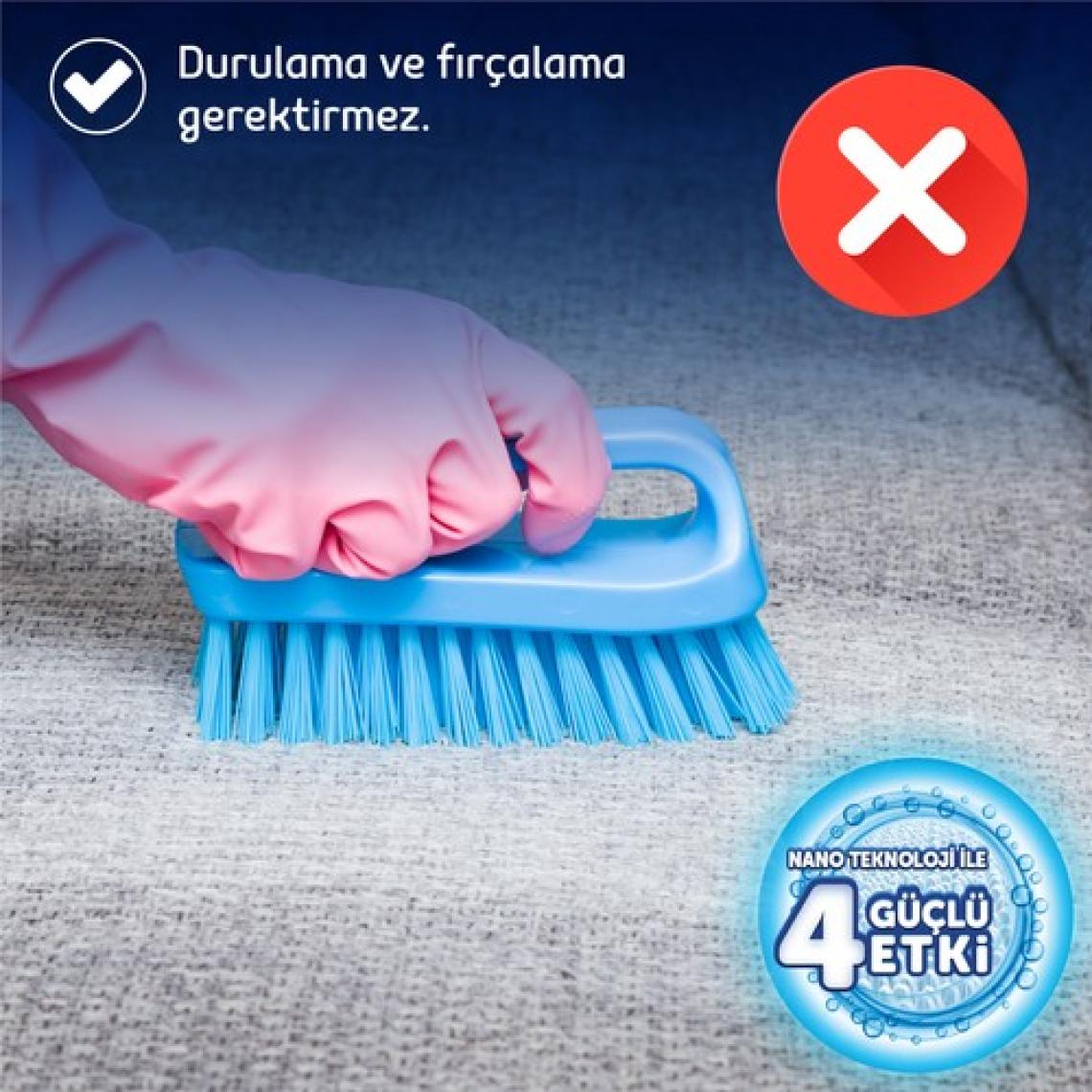 Fakir Nano Teknoloji ile Elde Yıkama Halı ve Koltuk Şampuanı 1000ml x 2 Adet