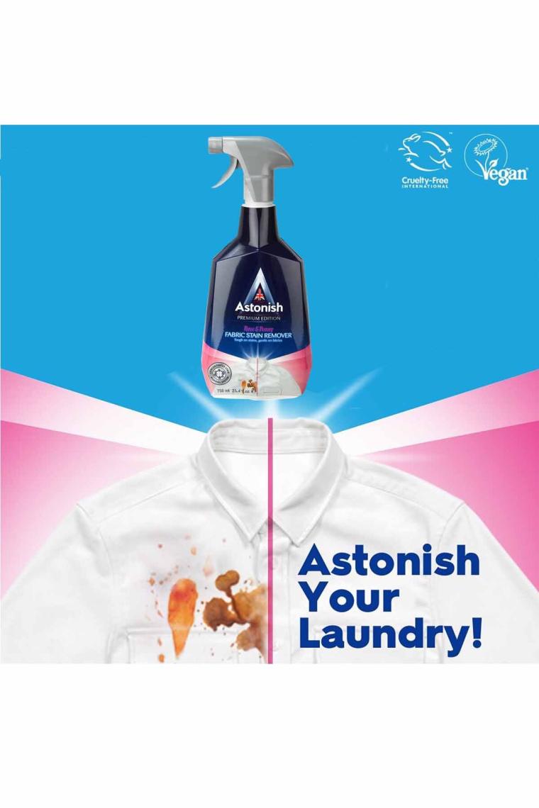 Astonish Vegan Manşet, Yaka & Kumaş Leke Çıkarıcı Sprey 750 Ml