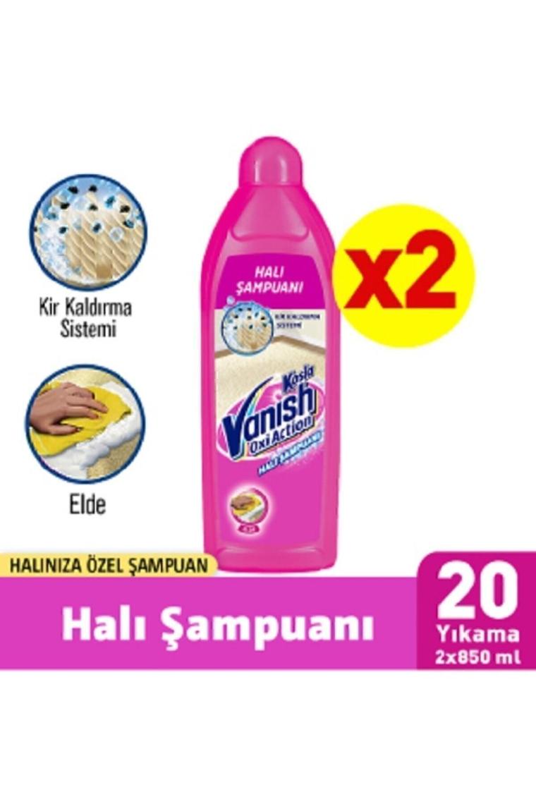Kosla Vanish Oxi Action Makinede Halı Yıkama 850 ml *2 Adet