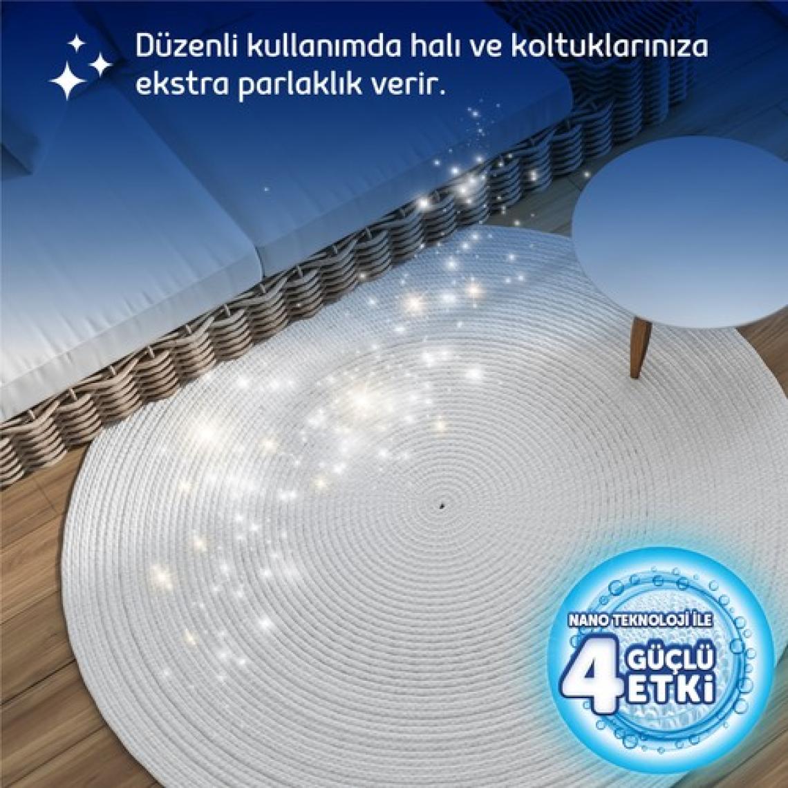 Fakir Nano Teknoloji ile Makine Halı ve Koltuk Şampuanı 1000ml x 2 Adet