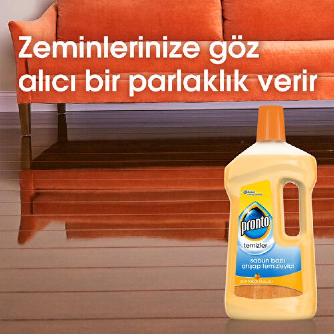 Pronto Ahşap Temizleyici Süper Fırsat Paketi (Portakal Kokulu) 750 ml + 750 ml