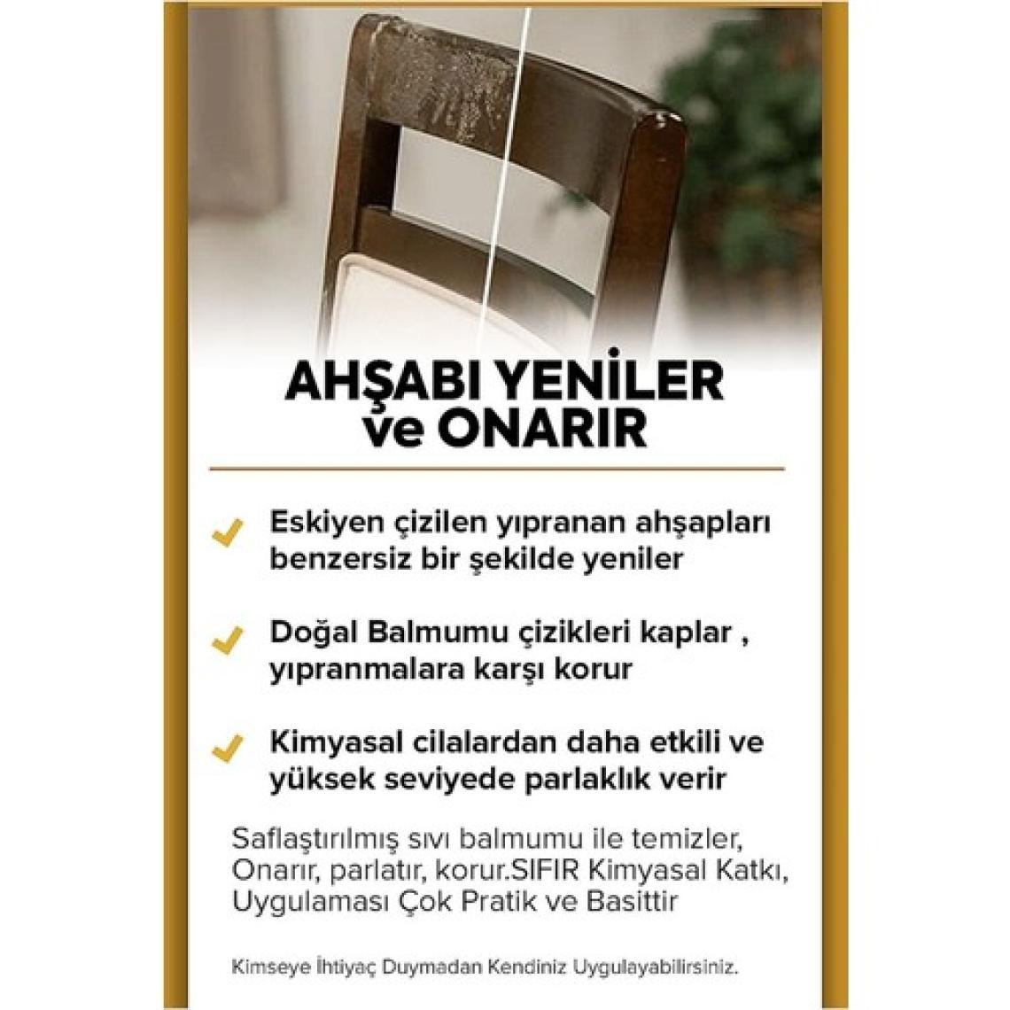 Beeswax Ahşap Onarıcı Parlatıcı Koruyucu Tekli 150Ml