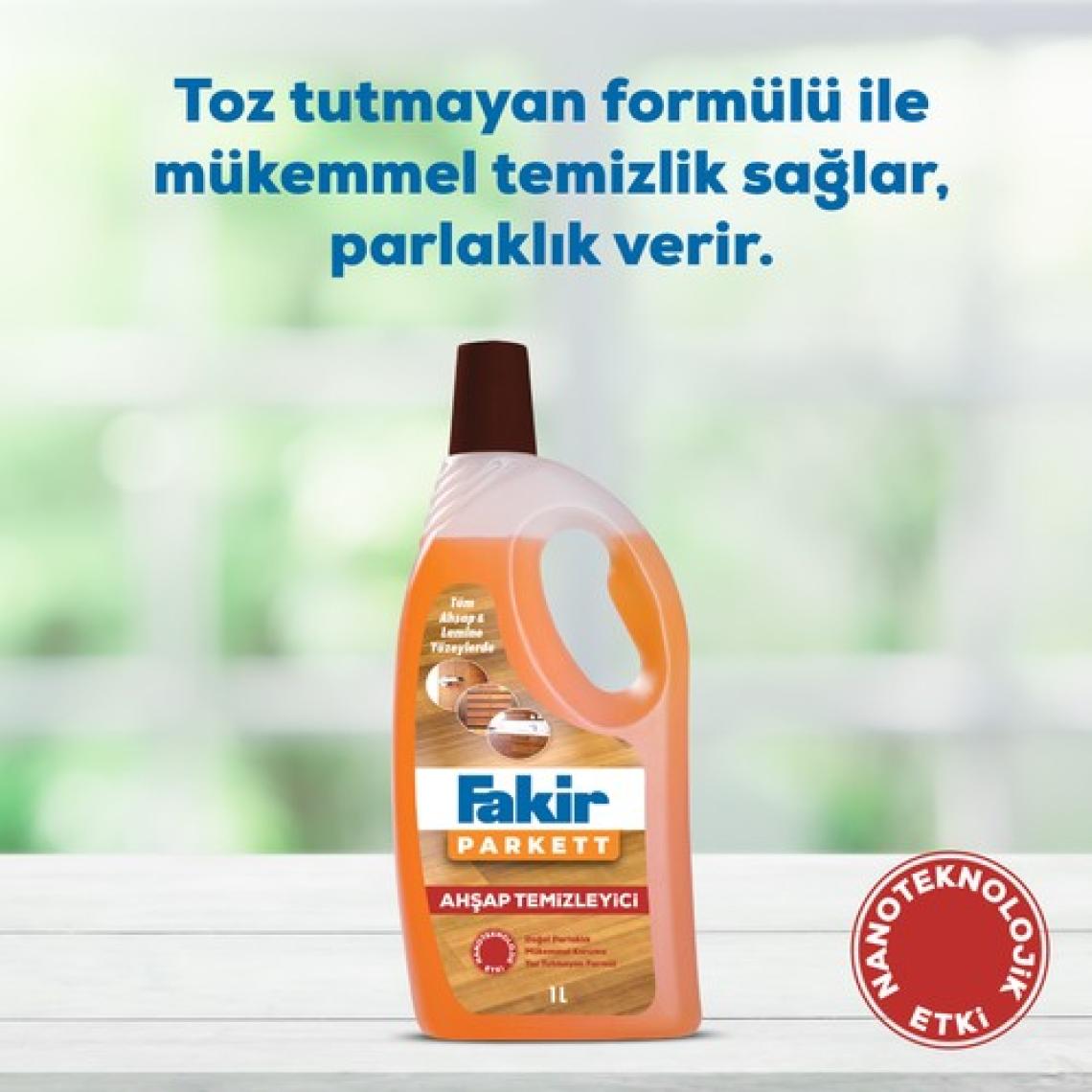 Fakir Parkett Nano Teknolojili Ahşap Temizleyici 1000ml x 3 Adet