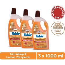 Fakir Parkett Nano Teknolojili Ahşap Temizleyici 1000ml x 3 Adet